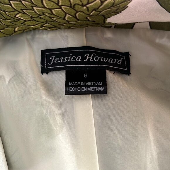 Jessica Howard Sleeveless Collared Cocktail Dress SZ 6 MCM Cocktail Wedding Dres - Picture 3 of 11